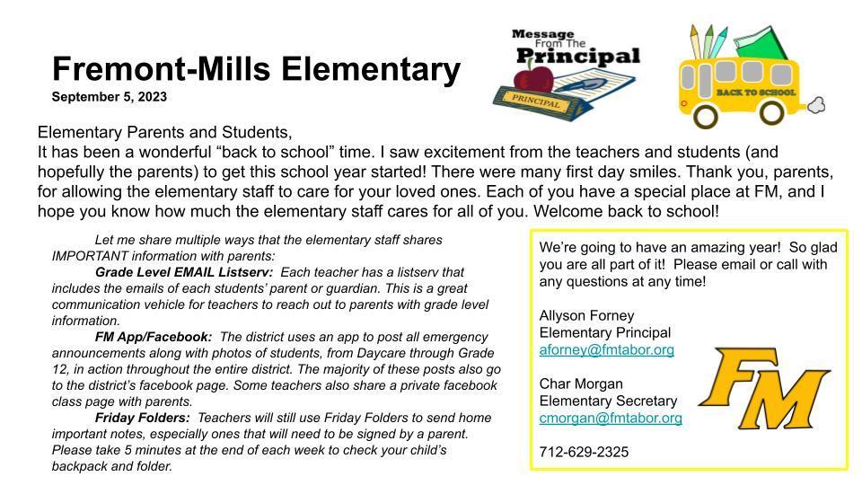 Elem Newsletter p.1